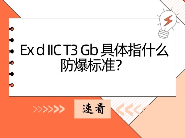 Ex d IIC T3 Gb 具体指甚么防爆规范