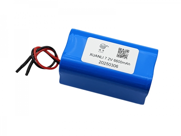 7.2V 6600mAh 18650 圆柱形锂电池|2S2P锂电池