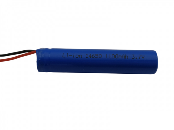 3.7V 1100mAh 14650圆柱锂电池